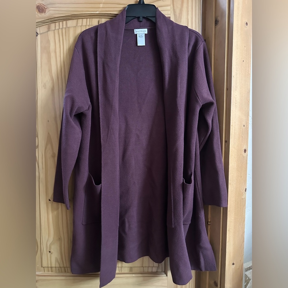 Multiples Deep Purple Women's Cardigan